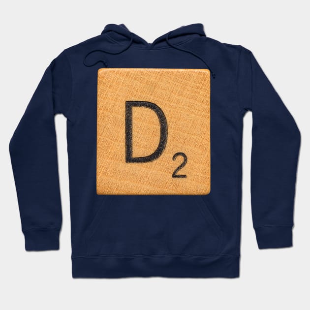 Scrabble Tile 'D' Hoodie by RandomGoodness